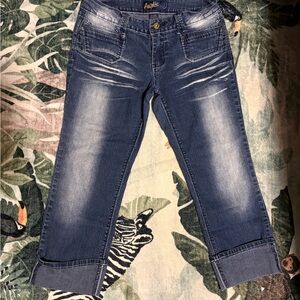 Angels Capri Jeans Dark Wash